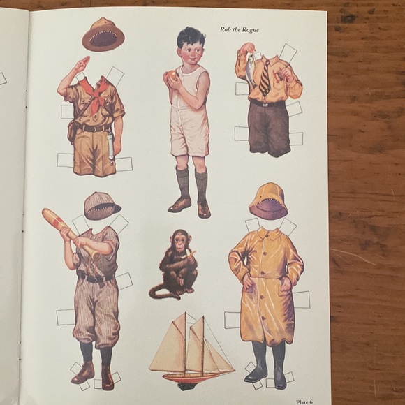 Vintage Little BusyBodies paper dolls Frances Tipton Hunter in color uncut 1988 - Picture 10 of 12